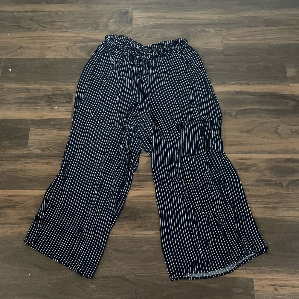 AE striped wide leg pants